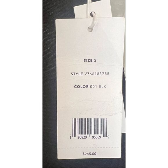 Vince Black Draped Jersey Midi Dress NWT Size Small - Picture 5 of 7
